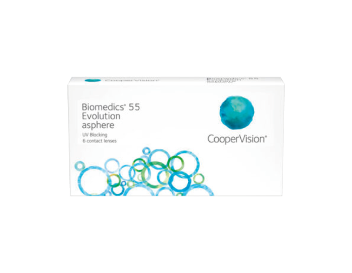 Caja Biomedics 55 esferica Cooper Vision x 6 lentes