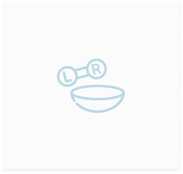 Lentes de contacto derecho e izquierdo