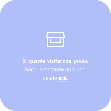 Imagen: Si quieres visitarnos, puedes hacerlo tomando el turno desde acá.