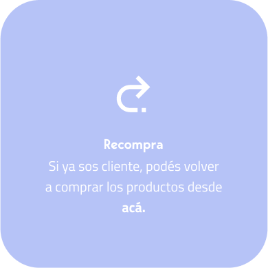 Imagen: Recompra. Si ya eres cliente, puedes volver a comprar los productos desde acá