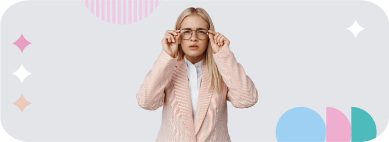 Artículo de blog: Chica con problemas para ver, astigmatismo