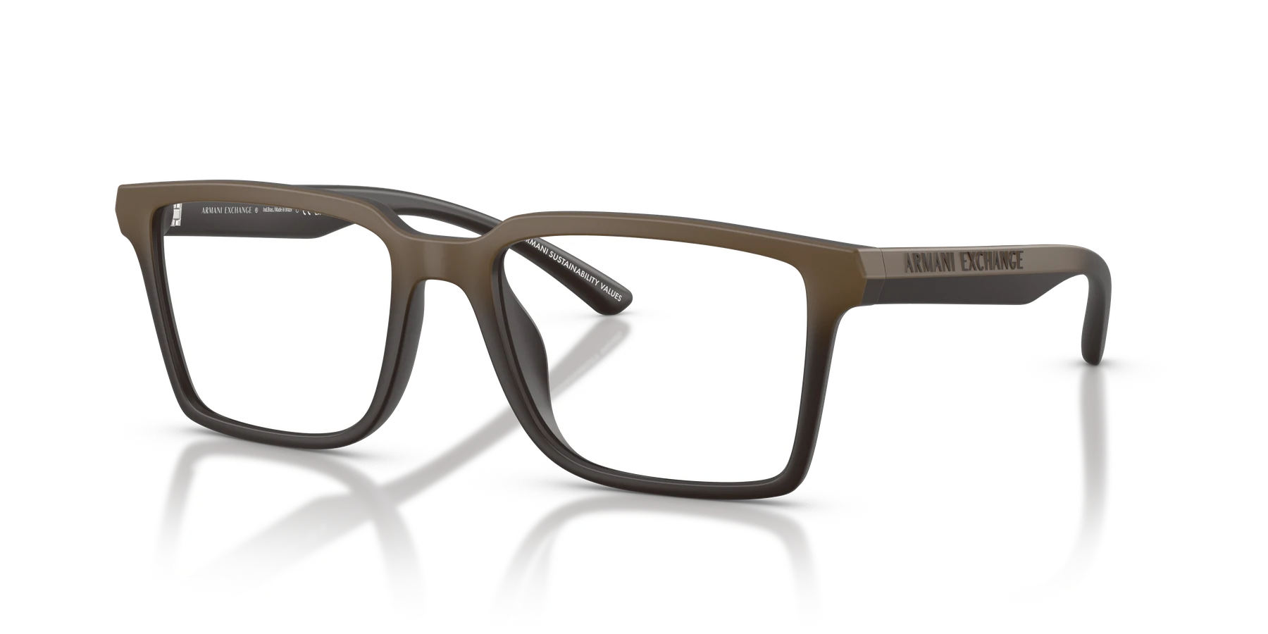 Armani Exchange AX3129U color Marrón Mate Degradé