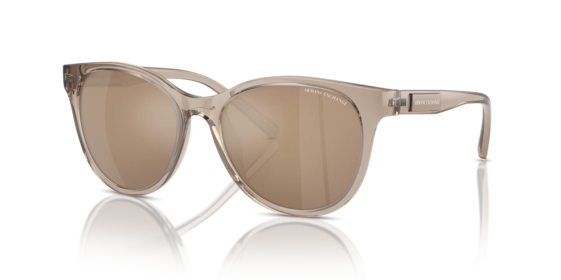 Armani Exchange AX4144SU color Marrón Traslúcido Brillante