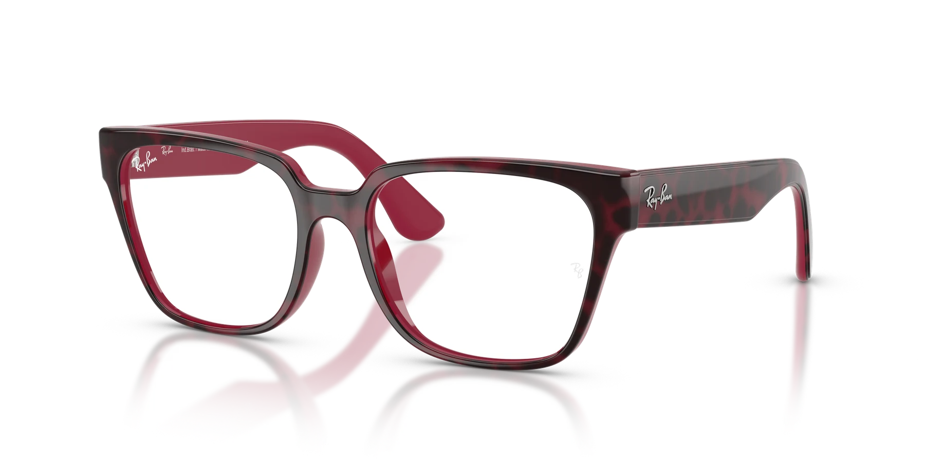 Ray-Ban RX7242L color Rojo cereza brillante Havana